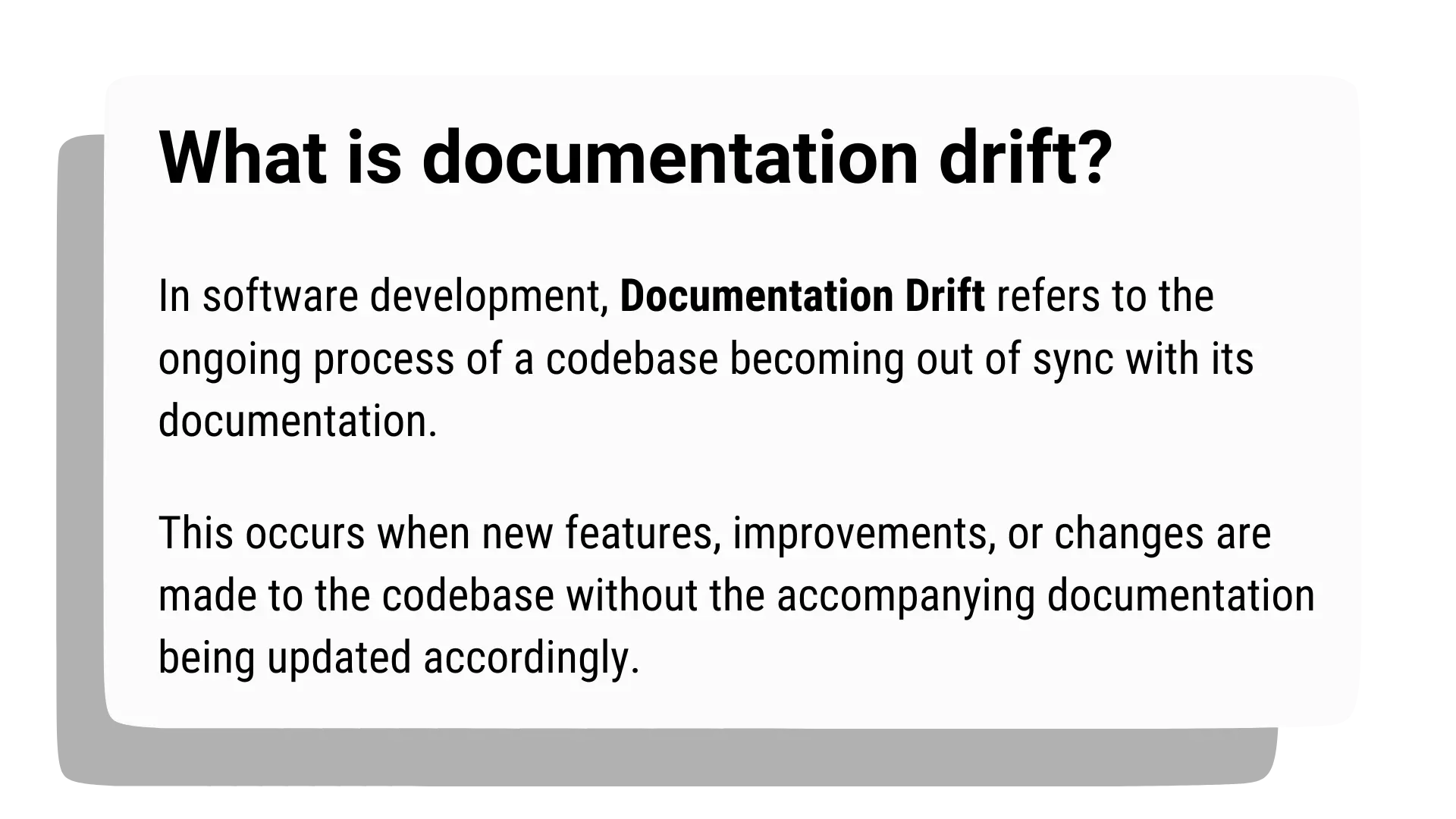 Documentation Drift
